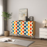 Mid Century Decor Cabinet – Retro Wooden Storage with Hairpin Legs