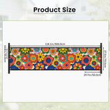 70s Floral Outdoor Balcony Cover – Retro Waterproof Fence Privacy Screen