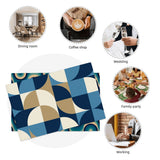 Midcentury Modern Placemats – Blue Retro Double Sided Heat Proof