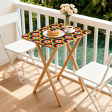 Midcentury Folding Tables – Retro Wood TV Tray Set of 4