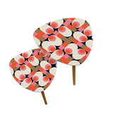 Triangle 60s Retro Tripod Nesting Table Set, Funky Pink