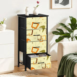 4-Drawer Retro Dresser: 1960s Design Midcentury Modern Storage - One Size - retro dresser