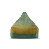 OMBRÉ Bean Bag Chair Cover | Cozy Floor Seating in 2 Sizes | Nature Calming Wabisabi Japandi Decor Gift | Blue Green Brown Gradient Style