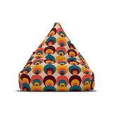 Mid Century Modern Bean Bag Chair Cover – Retro 70s Vintage Lounge Seat