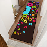 Vibrant 70s Retro Runner Rugs | Midcentury Pop Art Style Decor