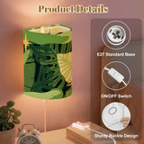 70s Retro Wall Sconces Set –  Smart LED, Green Leaves