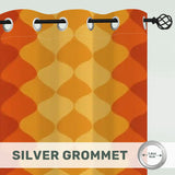 Multi Sizes Retro 70s Blackout Curtains - Midcentury Modern Decor