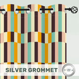 Multi Sizes Blackout Curtains - 60s Retro Pastel Pattern Drapes