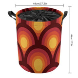 70s Retro Collapsible Laundry Hamper – Midcentury Storage Basket