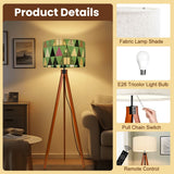 Mid-Century Modern Tripod Lamp – Retro Nordic Floor Light, Smart LED Control