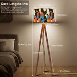 Nordic Retro Tripod Floor Lamp, Modernist Geometric