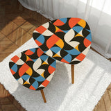 Triangle 60s Retro Tripod Nesting Table Set, Modernist Style