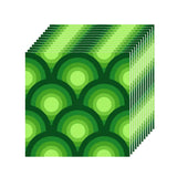 70s Green Retro Stick & Peel Kitchen Wall Panel Kit: Waterproof PVC Tiles