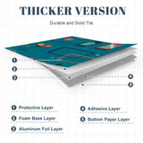 50s Atomic Kitchen Self-Adhesive Wall Panel Kit: Waterproof PVC Tiles