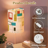 50s Retro Wall Sconces Set – Smart LED Geometric Colorful - retro wall sconces