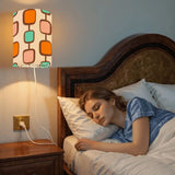 50s Retro Wall Sconces Set – Smart LED Geometric Orange - retro wall sconces