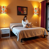 50s Retro Wall Sconces Set – Smart LED Geometric Orange - retro wall sconces