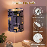 50s Retro Wall Sconces Set – Smart LED Violet Geometric - retro wall sconces