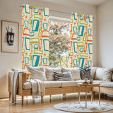 50s Vintage Grommet Curtains: Atomic Midcentury Blackout Panels - retro curtains