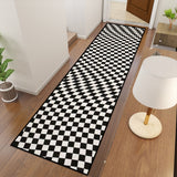 Vintage Retro Chessboard Runner Rugs | 80s Op-Art Home Decor