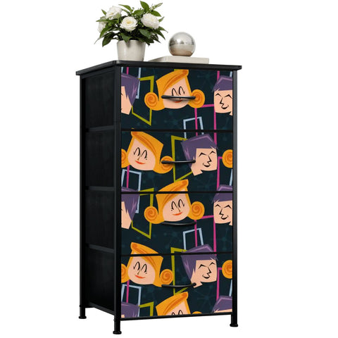 1960s Midcentury Retro Dresser – Lightweight 4-Drawer Storage – VINTARAMA