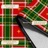 Red & Green Vintage Style Tartan Christmas Runner Rug 24" × 120"