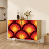 Retro 70s Wooden Storage Cabinet – Midcentury Hairpin Legs Home Decor