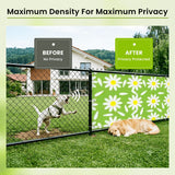70s Daisies Fence Cover – Retro Waterproof Garden Privacy Screen