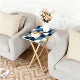 Space-Saving Wooden TV Trays Set | Midcentury Modern Design