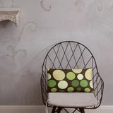 60s 70s RETRO POLKA DOTS Pillow Midcentury Design Brown Green Beige White - retro pillow