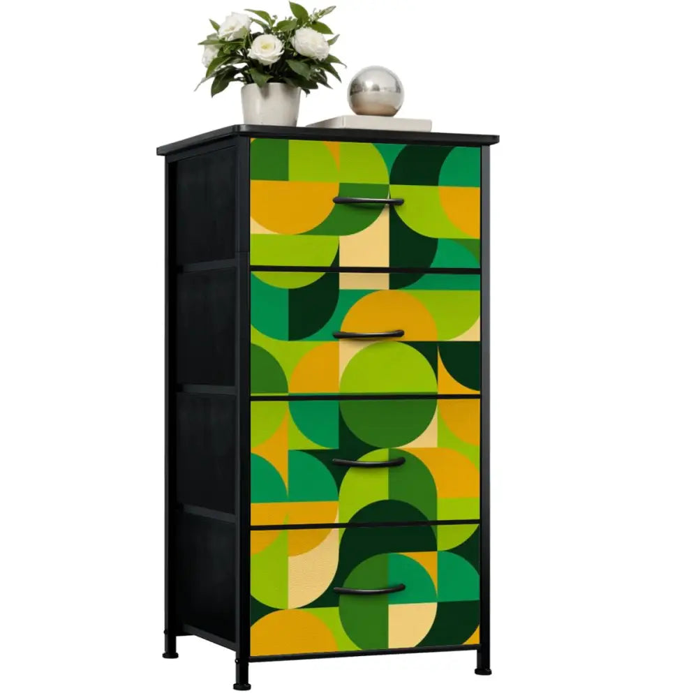 60s 70s Vintage Retro Dresser: Green Orange Black Midcentury Modern – VINTARAMA