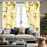 60s Atomic Pattern Grommet Blackout Panels: Midcentury Modern Curtains - retro ads