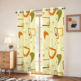 60s Atomic Pattern Grommet Blackout Panels: Midcentury Modern Curtains - retro ads
