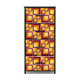 60s Atomic Retro Dresser: Midcentury Modern Steel Frame Fabric Storage Cabinet - One Size - retro dresser