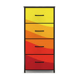 60s Atomic Retro Dresser: Midcentury Modern Steel Frame Fabric Storage Cabinet - One Size - retro dresser