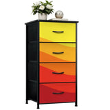 60s Atomic Retro Dresser: Midcentury Modern Steel Frame Fabric Storage Cabinet - One Size - retro dresser