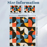 60s Colorful Retro Pattern Duvet Cover Set: Full Double Size Bedding - One Size - retro bedding