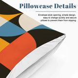 60s Colorful Retro Pattern Duvet Cover Set: Full Double Size Bedding - One Size - retro bedding