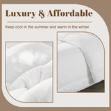 60s Floral Leaf Retro Comforter Set: Queen Size Microfiber Bedding - One Size - retro bedding