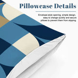 60s Geometric Retro Pattern Duvet Cover Set: Midcentury Modern Bedding - Bedding - retro