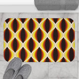 60s Honeycomb Pattern Bathroom Mat | Mid Century Retro Decor - 34’’ × 21’’ - retro bathroom