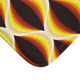 60s Honeycomb Pattern Bathroom Mat | Mid Century Retro Decor - retro bathroom