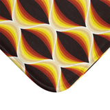 60s Honeycomb Pattern Bathroom Mat | Mid Century Retro Decor - retro bathroom