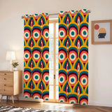 60s Midcentury Modern Grommet Curtains: Retro Blackout Drapes - retro curtains