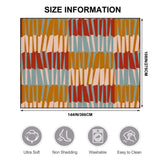 60s Midcentury Retro Area Rug 12x9 ft – Large Retro Non-Slip Carpet - retro rug