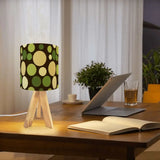 60s Polka Dots Plant Pot with Wooden Legs: Nordic Retro Midcentury - retro plant pot