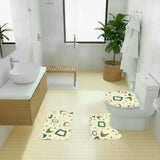 60s Retro Atomic Bathroom Rugs Set | Midcentury Modern Bathroom Decor - One Size - retro bathroom