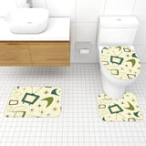 60s Retro Atomic Bathroom Rugs Set | Midcentury Modern Bathroom Decor - One Size - retro bathroom
