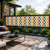 60s Retro Garden Privacy Screen – Waterproof Patio & Railing Cover - Retro Privacy Screen