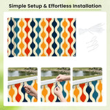 60s Retro Garden Privacy Screen – Waterproof Patio & Railing Cover - Retro Privacy Screen